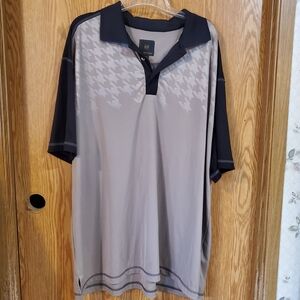F/X Fusion star polo shirt tan and black  polyester size XXL